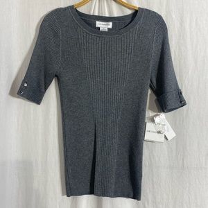 LIZ CLAIBORNE RIBBED TABLE SWEATER